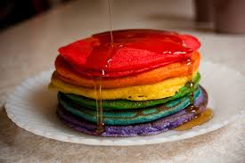 Aneka Resep Pancake Rainbow Manis Dan Lezat
