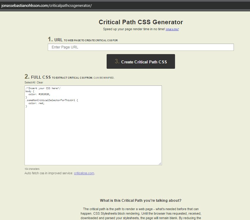 Cara inline critical path above the fold css